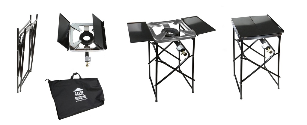 MESA HORNILLO CROMADO PLEGABLE DANTE