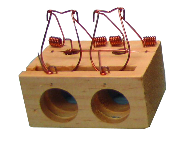 RATONERA MADERA 2 AGUJEROS