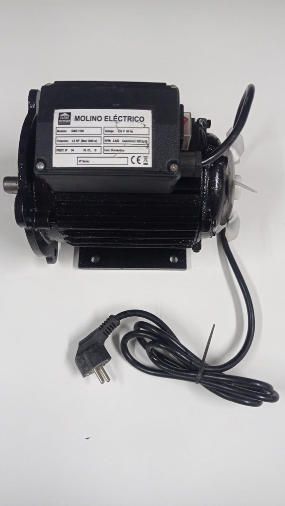 MOTOR MOLINO ELECTRICO CROMADO 1.5 HP
