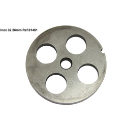 [01481] PLACA INOX N.32 - 26 mm